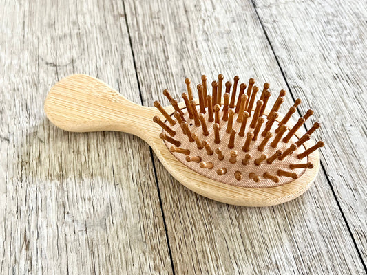 Ready to Customize Natural Bamboo Hair Brush: 5.5”