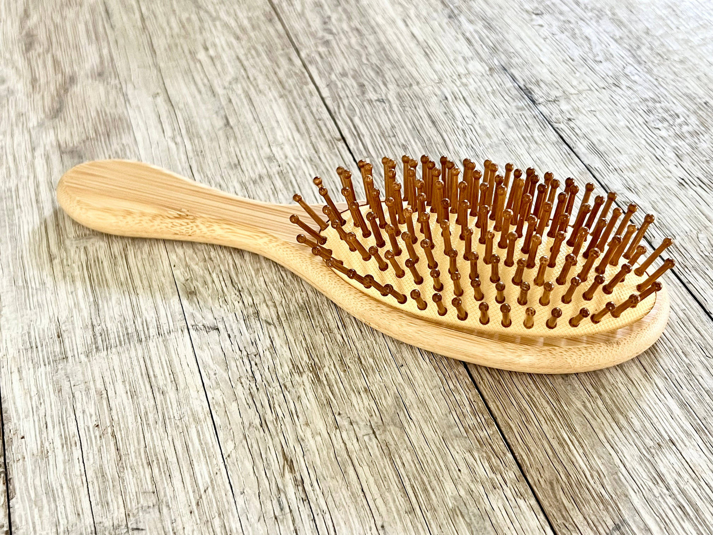 Ready to Customize Natural Bamboo Hair Brush: 5.5”