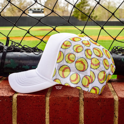 Ready to Customize Softball Mesh Back Cap