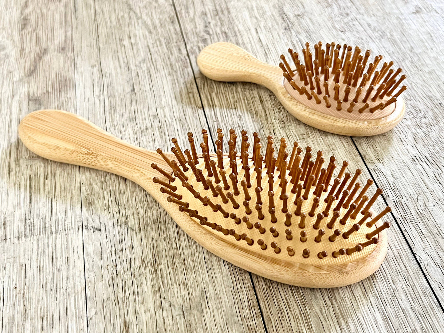 Ready to Customize Natural Bamboo Hair Brush: 5.5”